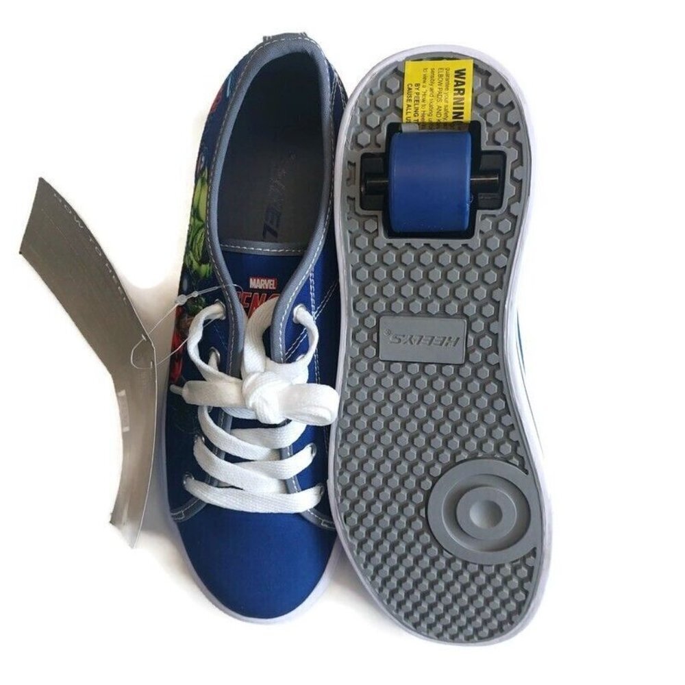 HEELYS Marvel Avengers Skate Shoes HES10505 Hulk Blue Youth Size 6 Womens Size 7 - Picture 8 of 9